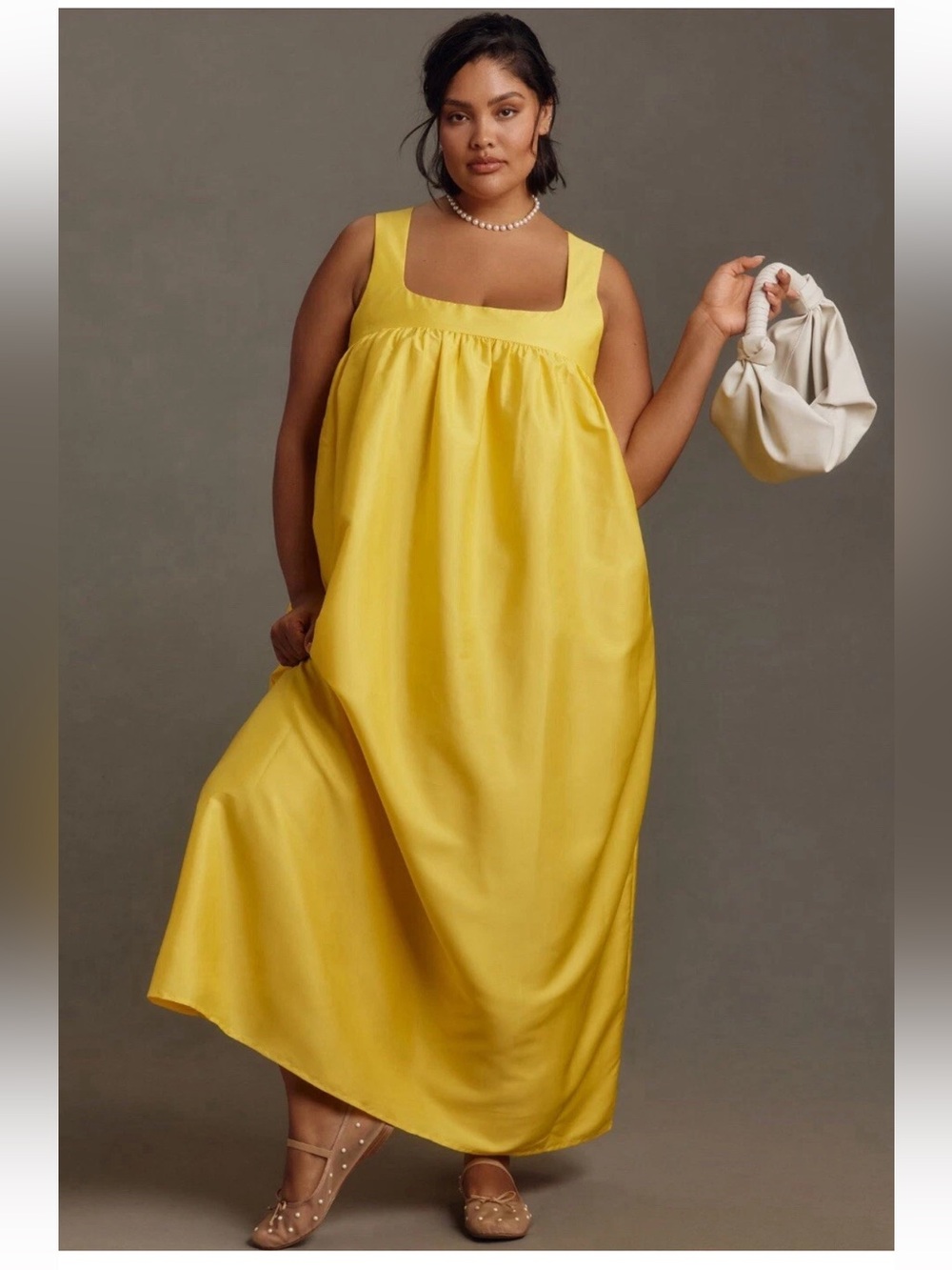 NWT Anthropologie size M yellow maxi dress by Shruti Sancheti